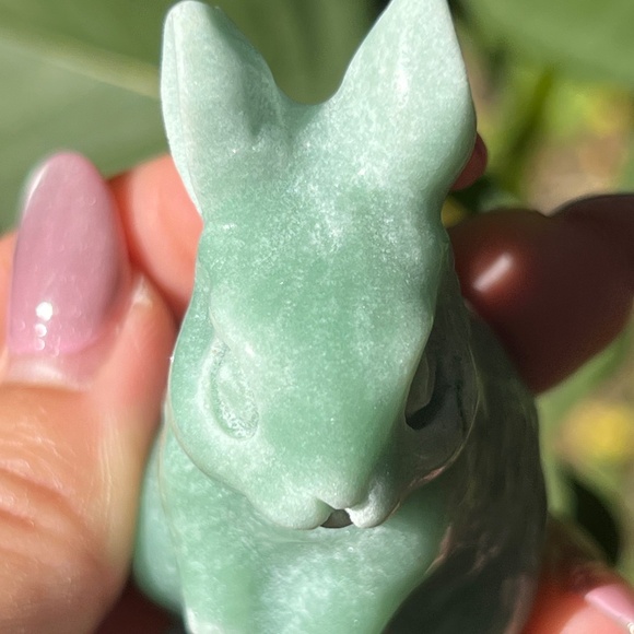 Green (2) aventurine bunny craving | crystal - Picture 14 of 14